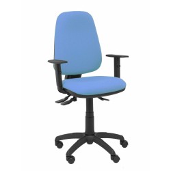 Silla de Oficina Sierra S P&C LI13B10 Con reposabrazos Azul cielo