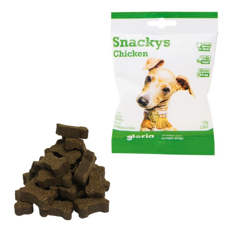 Snack para Perros Gloria Snackys Pollo (30 x 75 g)