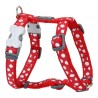 Arnés para Perro Red Dingo Style Rojo Blanco Lunares 25-39 cm