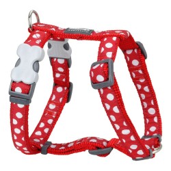 Arnés para Perro Red Dingo Style Rojo Lunares 30-48 cm