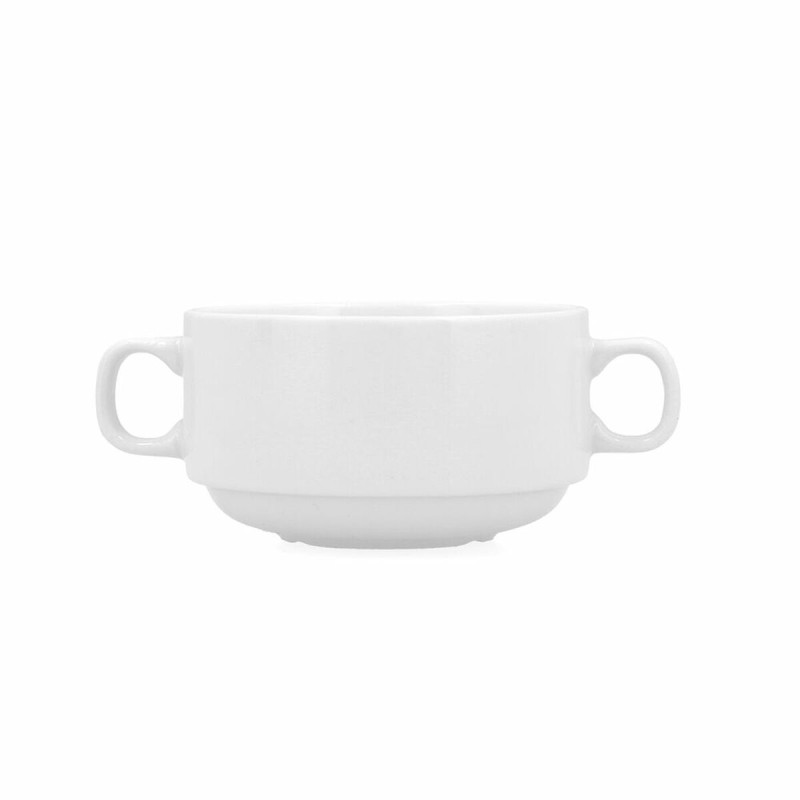 Tazas para Consomu00e9 Bidasoa Glacial Blanco 300 ml (6 Unidades) (Pack 6x)