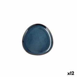 Plato Llano Bidasoa Ikonic Ceru00e1mica Azul (11 x 11 x 11 cm) (Pack 12x)