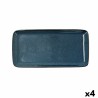 Fuente de Cocina Bidasoa Ikonic Ceru00e1mica Azul (28 x 14 cm) (Pack 4x)