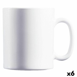 Taza Luminarc Evolutions Blanco Vidrio 320 ml (6 Unidades) (Pack 6x)