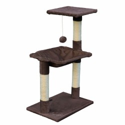 Árbol rascador para gatos Gloria 36 x 50 x 83 cm Marrón Madera Acero Sisal