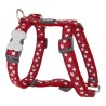 Arnés para Perro Red Dingo Style Rojo Estrella 25-39 cm