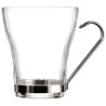 Juego de Tazas de Cafu00e9 Quid Supreme Transparente Vidrio Acero 250 ml 3 Piezas