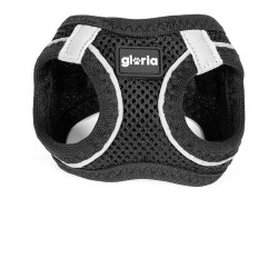 Arnés para Perro Gloria Air Mesh Trek Star Ajustable Negro Talla XXXS (18-20 cm)