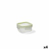 Fiambrera Hermu00e9tica Quid Greenery 300 ml Transparente Plu00e1stico (Pack 4x)