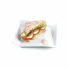 Plato Llano Quid Gastro Fresh Blanco Ceru00e1mica Su00e1ndwich (8 Unidades)