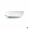 Plato Quid Gastro Fun Pequeu00f1o Blanco Ceru00e1mica 15,5 x 10 cm (12 Unidades) (Pack 12x)