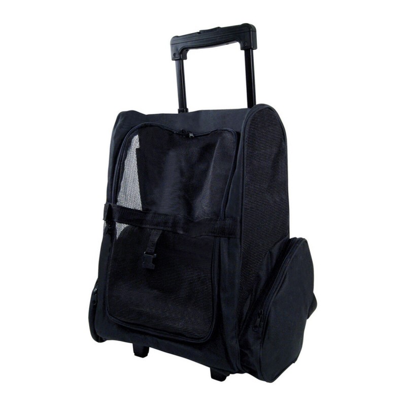 Mochila con Ruedas para Macotas Gloria Trolley Trip Negro 36 x 30 x 49 cm