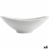 Fuente de Cocina Quid Gastro Ovalado Ceru00e1mica Blanco (21,5 x 12,5 x 7 cm) (6 Unidades)