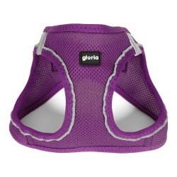 Arnés para Perro Gloria Air Mesh Trek Star Ajustable Morado L (33,4-35 cm)