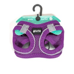 Arnés para Perro Gloria Air Mesh Trek Star Ajustable Morado L (33,4-35 cm)