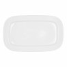 Fuente de Cocina Bidasoa Glacial Blanco Ceru00e1mica 36 x 21 cm (3 Unidades) (Pack 3x)