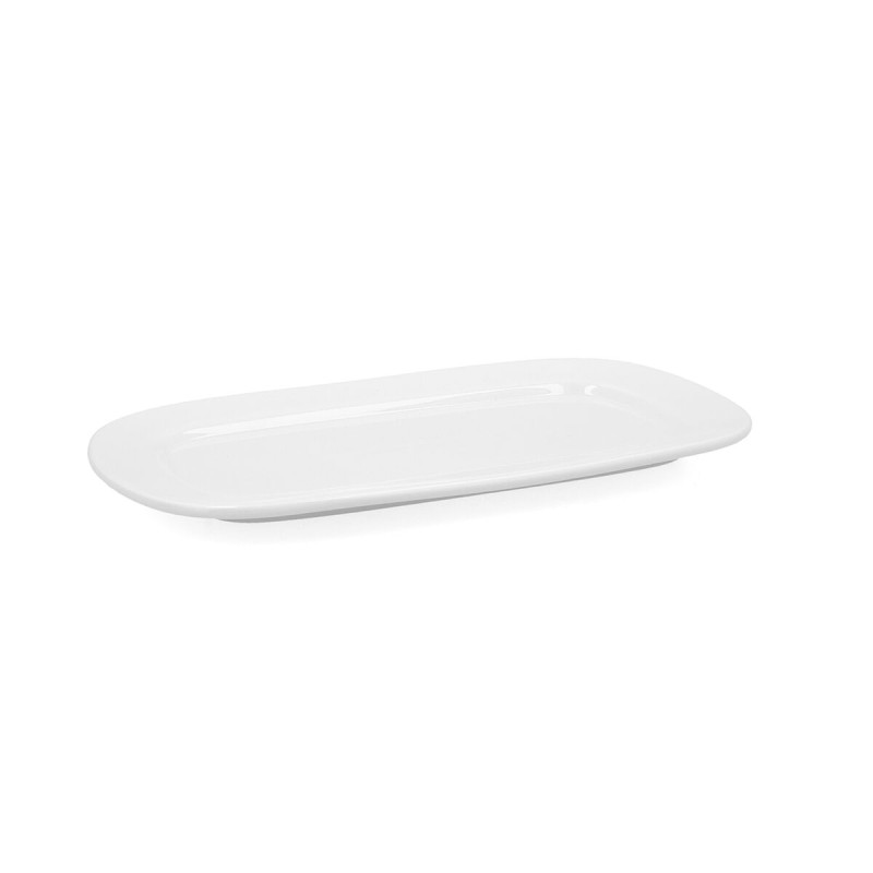 Fuente de Cocina Bidasoa Glacial Blanco Ceru00e1mica 31 x 18 cm (6 Unidades) (Pack 6x)