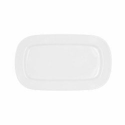 Fuente de Cocina Bidasoa Glacial Blanco Ceru00e1mica 31 x 18 cm (6 Unidades) (Pack 6x)