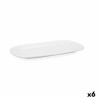 Fuente de Cocina Bidasoa Glacial Blanco Ceru00e1mica 31 x 18 cm (6 Unidades) (Pack 6x)