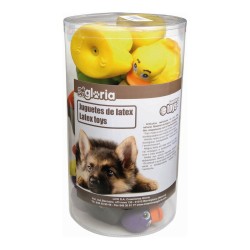 Juguete para perros Gloria Patos Látex (18 pcs)