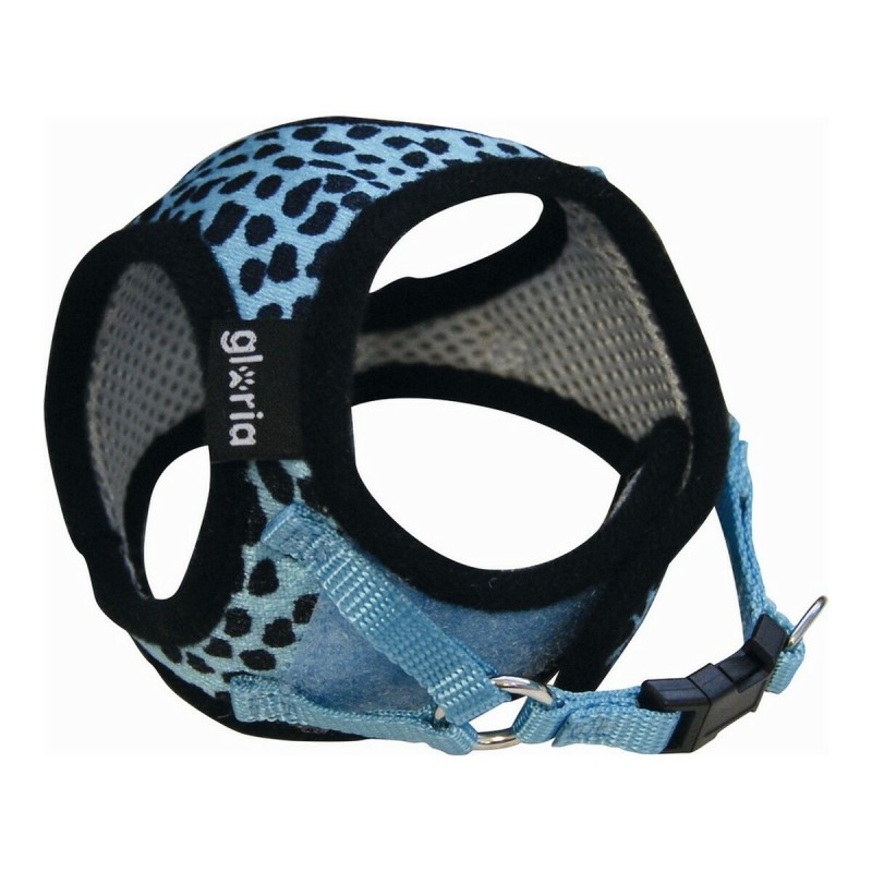 Arnés para Perro Gloria Leopardo M 27-35 cm Azul