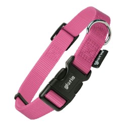 Collar para Perro Gloria Liso Rosa Talla S (27-37 cm)