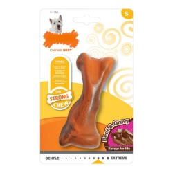 Mordedor de perro Nylabone Strong Chew Salsa Carne Goma Talla S