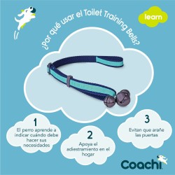 Juguete de adiestramiento Coachi Bells Azul