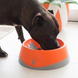 Comedero para Perro Lickimat Oh Bowl Naranja