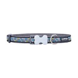 Collar para Perro Red Dingo STYLE MODERN ON COOL GREY 15 mm x 24-36 cm