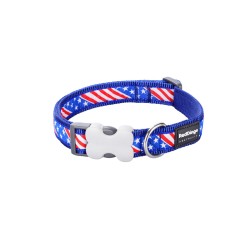 Collar para Perro Red Dingo STYLE US FLAG 15 mm x 24-36 cm