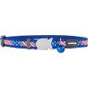 Collar para Perro Red Dingo STYLE US FLAG 15 mm x 24-36 cm