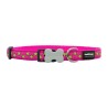 Collar para Perro Red Dingo STYLE STARS LIME ON HOT PINK 41-63 cm