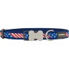 Collar para Perro Red Dingo STYLE US FLAG 41-63 cm