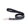 Correa para Perro Red Dingo STYLE DIAMOND Negro 15mm x 120 cm