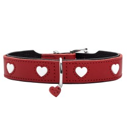 Collar para Perro Hunter Love Rojo S/M 38-44 cm