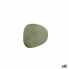 Plato Llano Bidasoa Ikonic Ceru00e1mica Verde (14 x 13,6 cm) (Pack 12x)