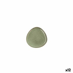 Plato Llano Bidasoa Ikonic Ceru00e1mica Verde (11 x 11 cm) (Pack 12x)