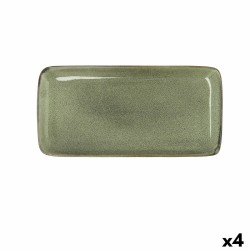 Fuente de Cocina Bidasoa Ikonic Verde Ceru00e1mica 28 x 14 cm (Pack 4x)