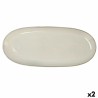 Fuente de Cocina Bidasoa Ikonic Blanco Ceru00e1mica 36 x 16 cm (Pack 2x)