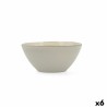 Bol Bidasoa Ikonic Ceru00e1mica Blanco (15,8 x 15 x 7 cm) (Pack 6x)