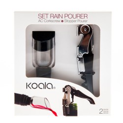 Set de Accesorios para Vino Koala Rain 2 Piezas Metal