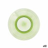 Plato de Postre Quid Viba Verde Plu00e1stico 20 cm (12 Unidades)