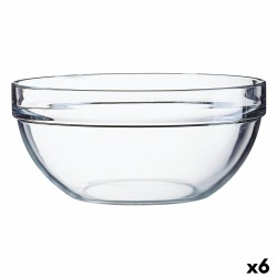 Ensaladera Luminarc Transparente Vidrio (20 cm) (6 Unidades)