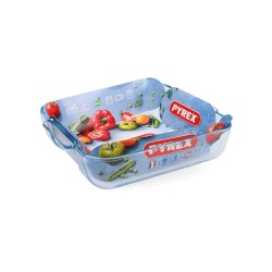 Fuente de Cocina Pyrex Classic Cuadrada Transparente Vidrio 25 x 22 x 6 cm (6 Unidades)