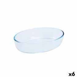 Fuente para Horno Pyrex Classic Vidrio Transparente Vidrio Ovalada 26 x 18 x 7 cm (6 Unidades)