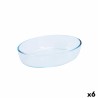 Fuente para Horno Pyrex Classic Vidrio Transparente Vidrio Ovalada 26 x 18 x 7 cm (6 Unidades)