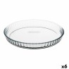 Molde para Tartas Pyrex Classic Vidrio Transparente Vidrio Plano Redondo 27,7 x 27,7 x 3,5 cm 6 Unidades