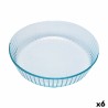 Molde para Horno Pyrex Classic Redondo Transparente 27 x 27 x 6 cm (6 Unidades)