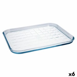 Molde Rectangular Pyrex Classic Vidrio Transparente Vidrio 33 x 27 x 2 cm Plano (6 Unidades)